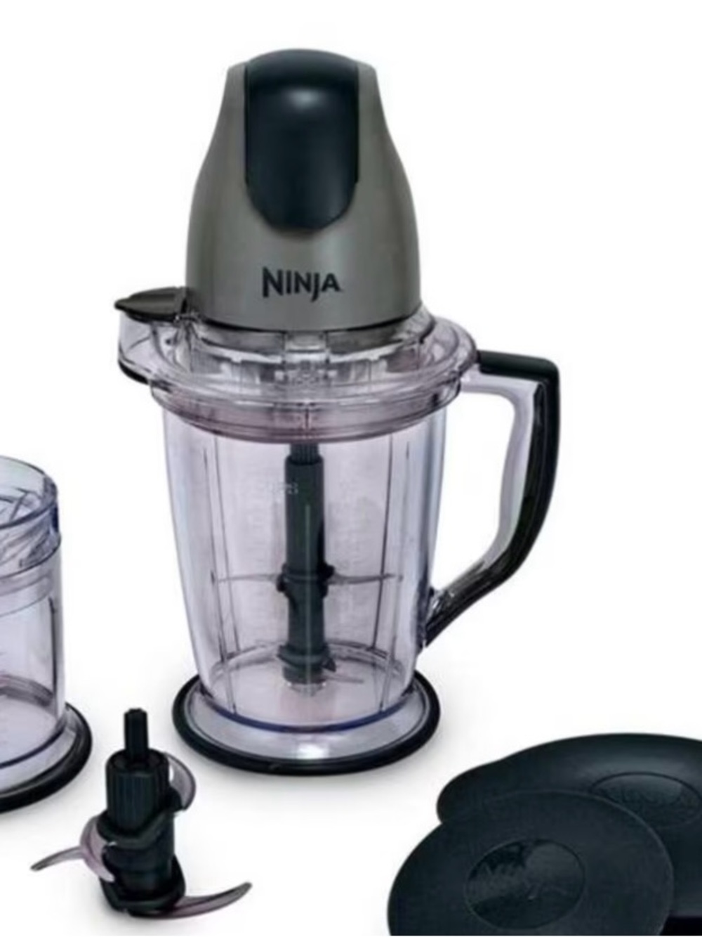 Ninja Black and Clear Food Processor Pitcher with Accessories